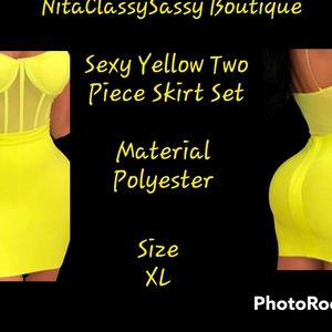 Yellow Skirt Set